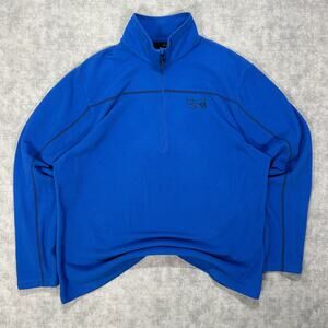 Mountain Hardwear Microchill blue lightweight 1/4 zip casual fleece mens XL